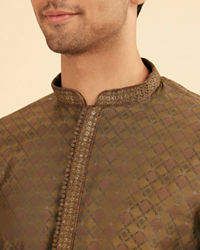 Manyavar Men Emerald Elegance Kurta Pajama