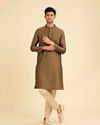 Manyavar Men Emerald Elegance Kurta Pajama
