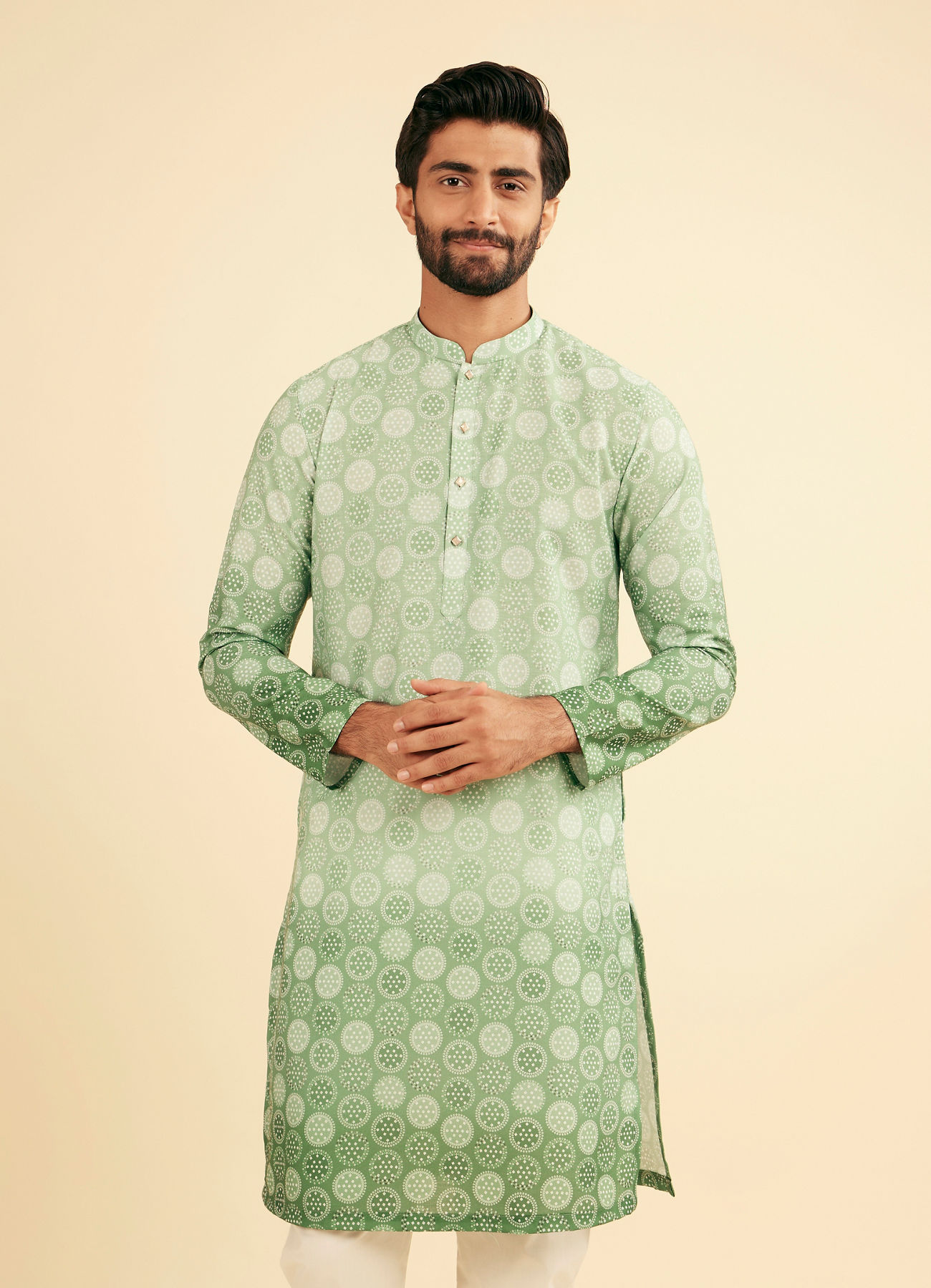 Manyavar Men Verdant Allure Kurta Pajama