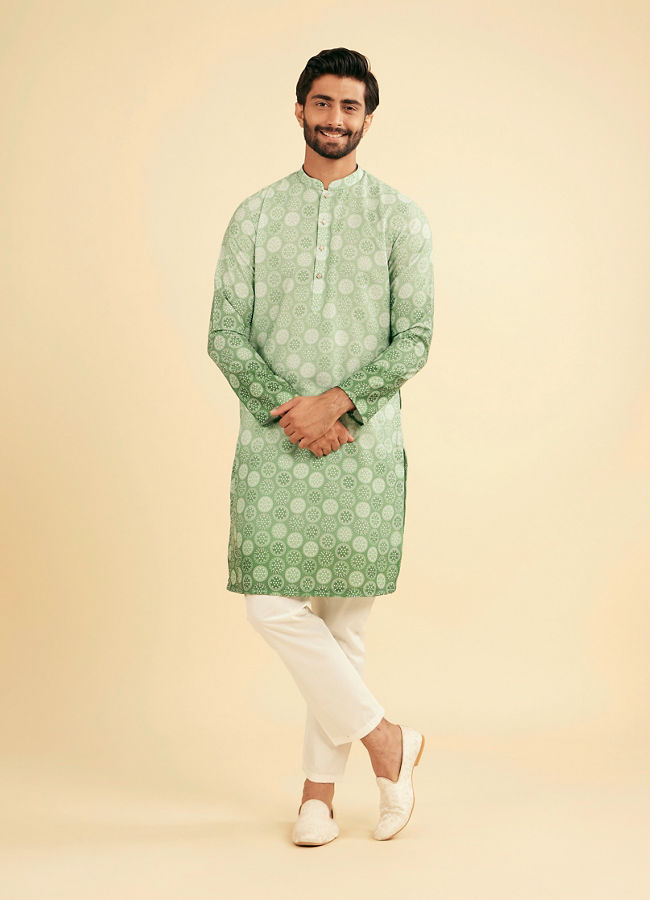 Manyavar Men Verdant Allure Kurta Pajama