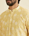 Manyavar Men Sunshine Radiance Yellow Kurta Pajama