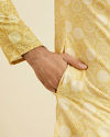 Manyavar Men Sunshine Radiance Yellow Kurta Pajama