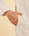 Manyavar Men Light Grey Elegance Kurta Pajama