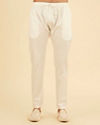 Manyavar Men Light Grey Elegance Kurta Pajama