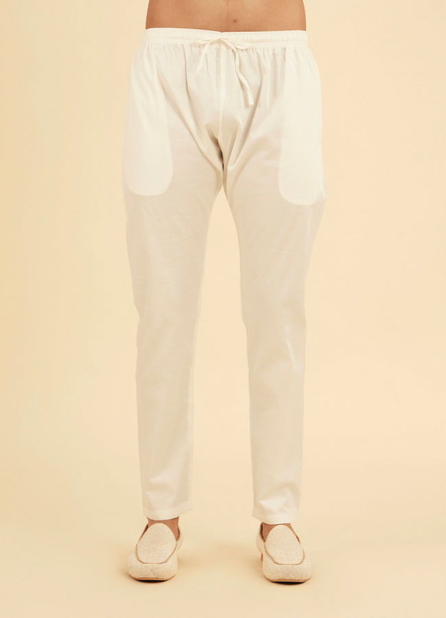 Manyavar Men Light Grey Elegance Kurta Pajama