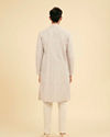 Manyavar Men Light Grey Elegance Kurta Pajama