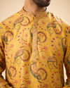 Manyavar Men Sunset Mustard Elegance Kurta Pajama