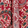 Red Blended Viscose Kurta Pajama with Print