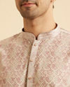 Manyavar Men Dusty Pink Festive Kurta Pajama