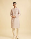 Manyavar Men Dusty Pink Festive Kurta Pajama