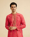 Coral Elegance Kurta Pajama