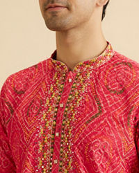 Manyavar Men Coral Elegance Kurta Pajama