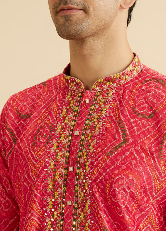 Manyavar Men Coral Elegance Kurta Pajama