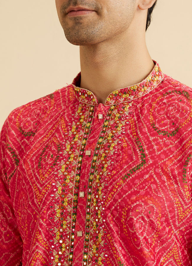 Manyavar Men Coral Elegance Kurta Pajama