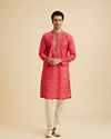 Manyavar Men Coral Elegance Kurta Pajama