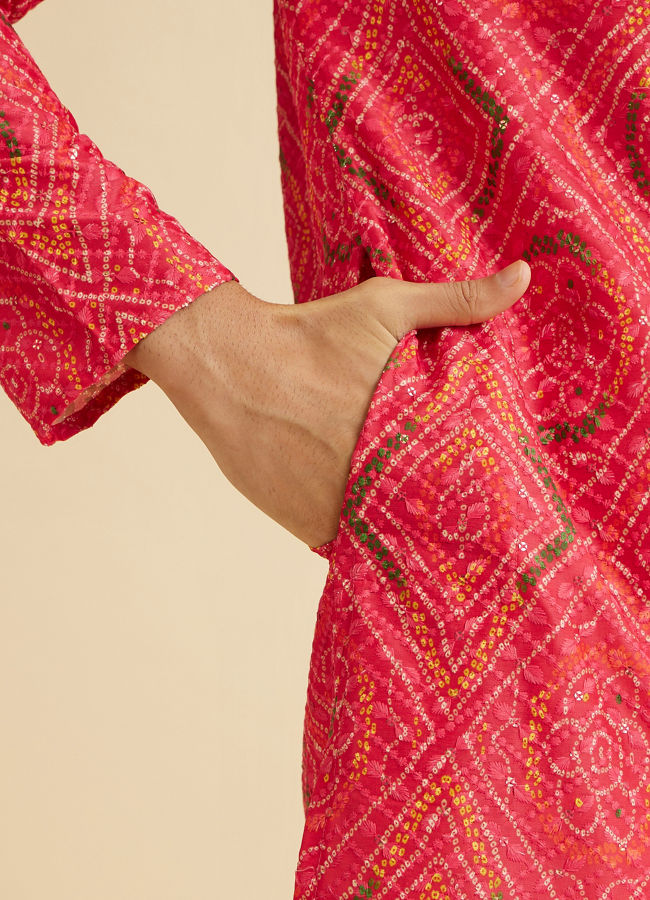 Manyavar Men Coral Elegance Kurta Pajama