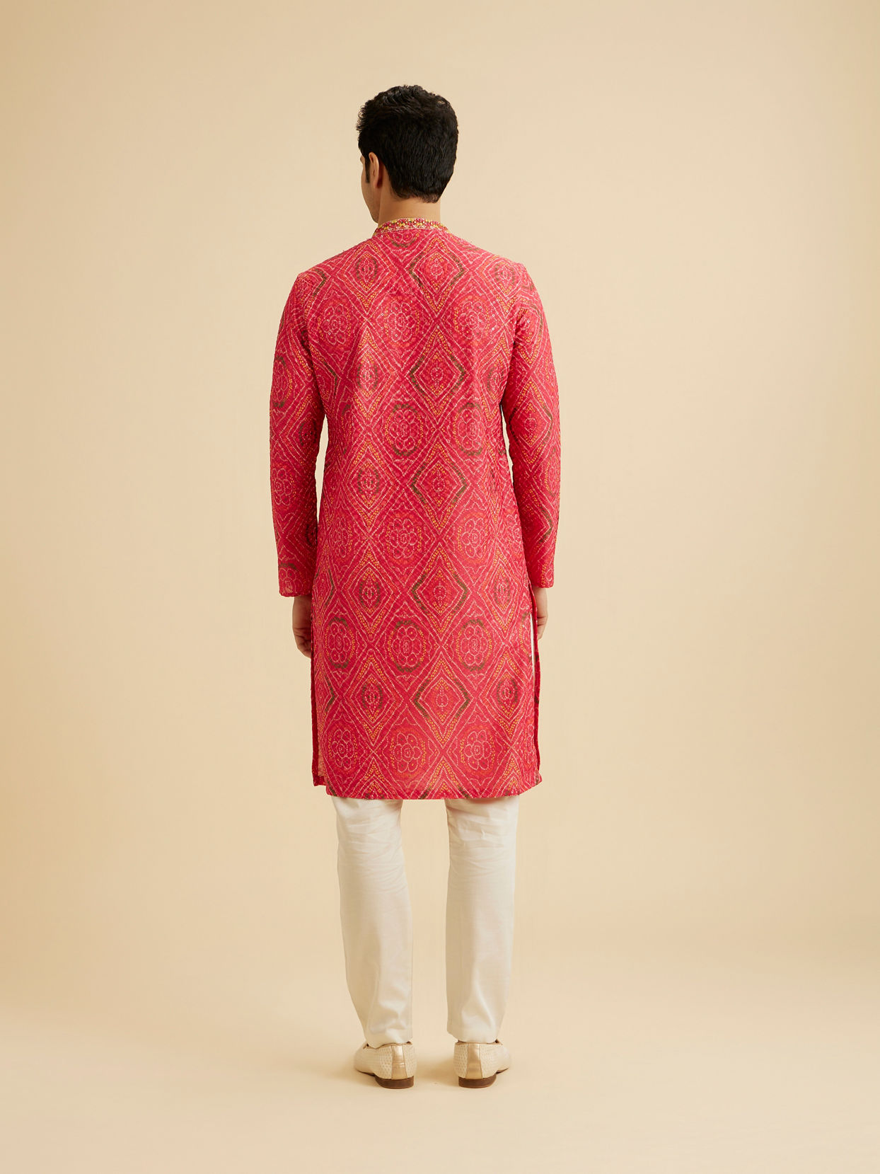 Manyavar Men Coral Elegance Kurta Pajama