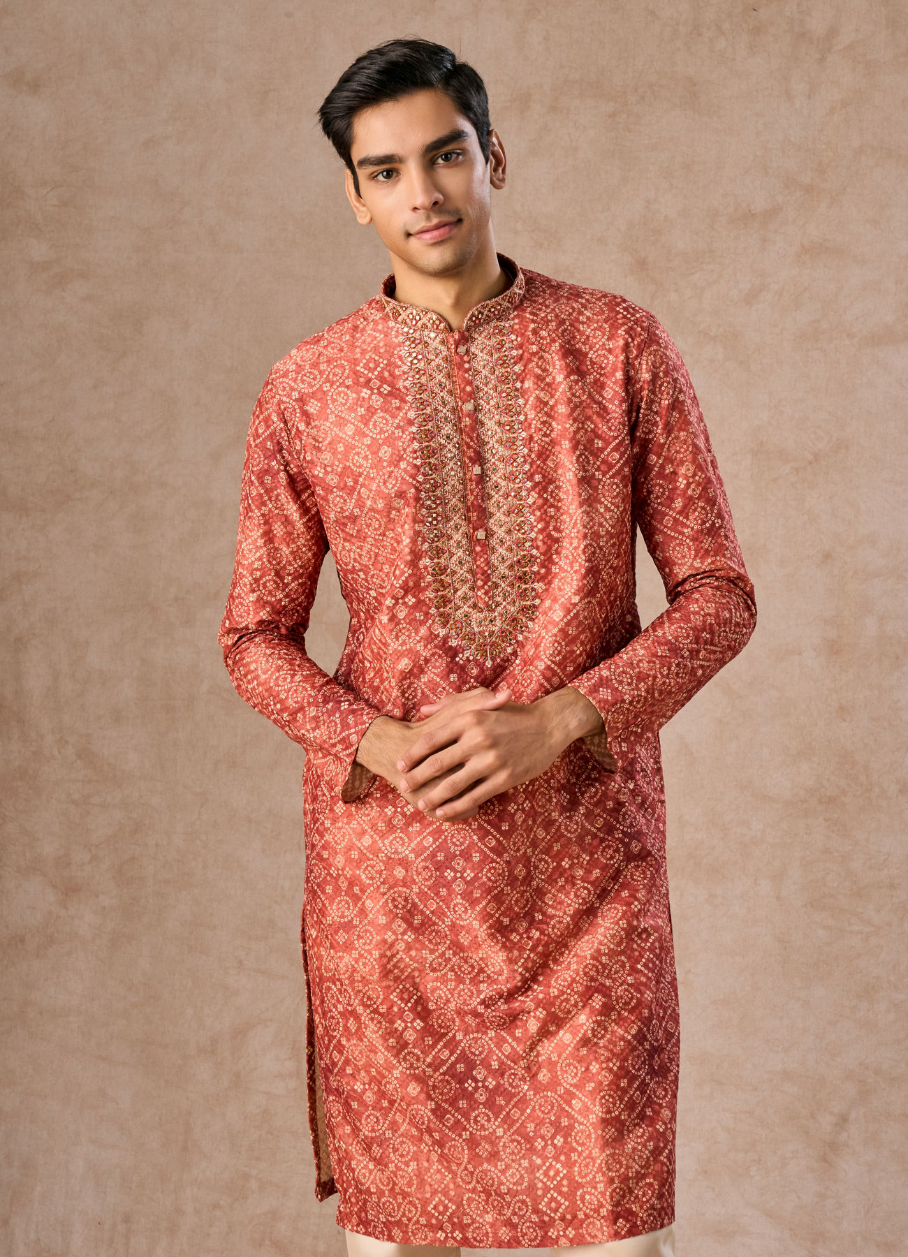 Manyavar Men Rustic Elegance Kurta Pajama
