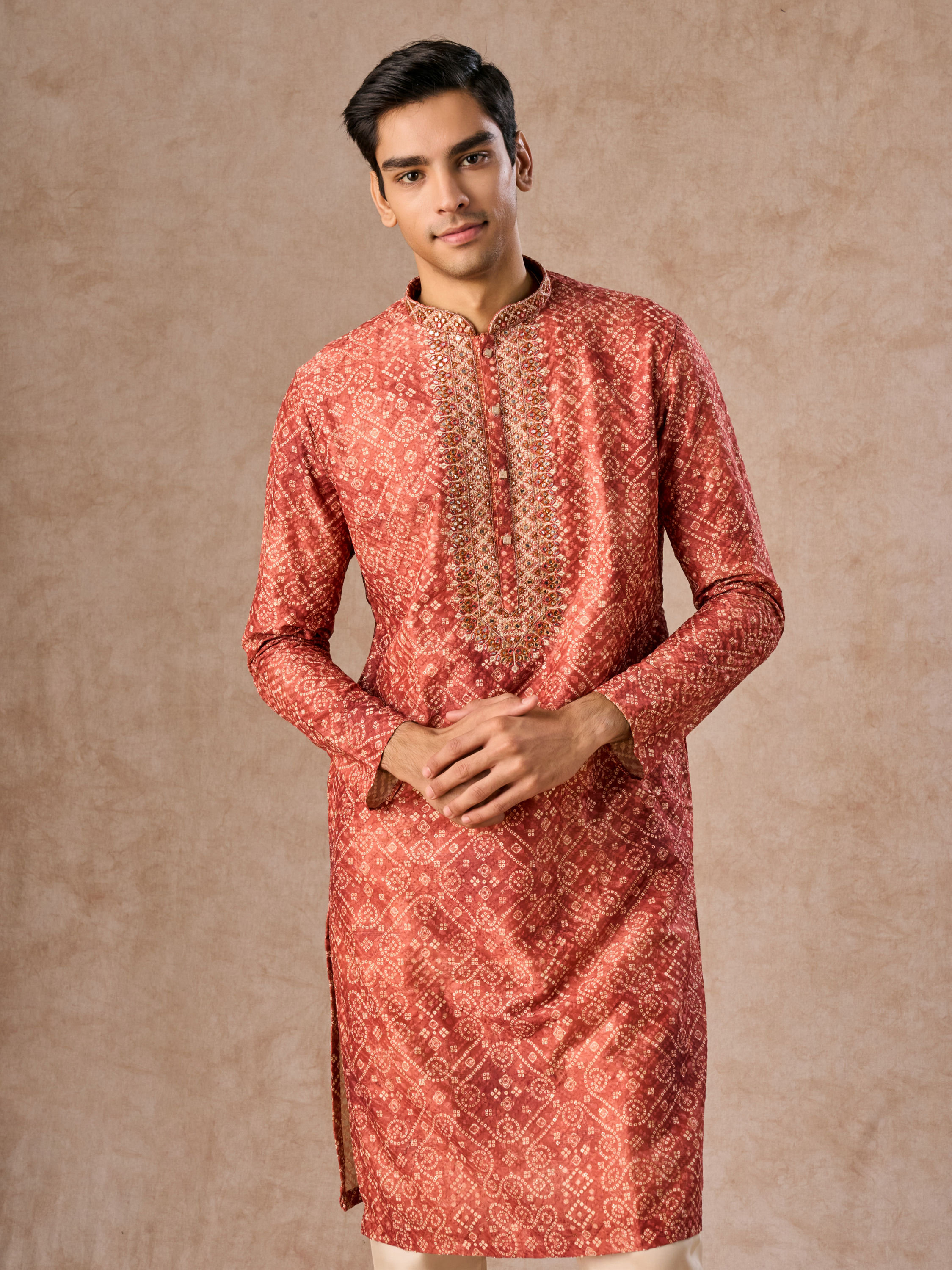Manyavar Men Rustic Elegance Kurta Pajama