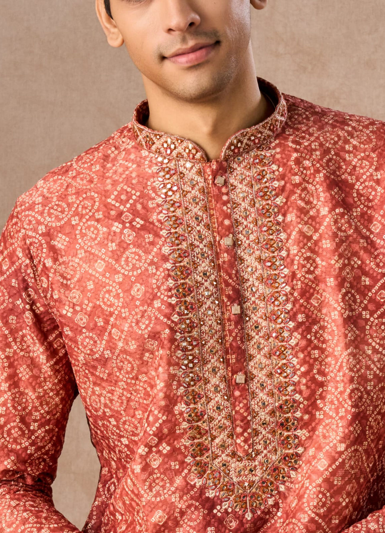 Manyavar Men Rustic Elegance Kurta Pajama
