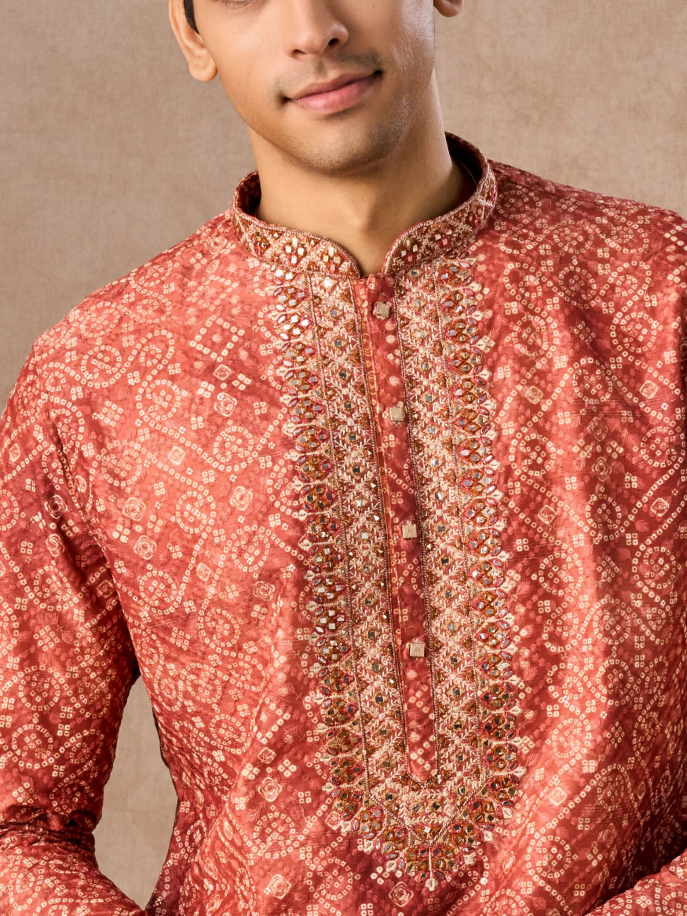 Manyavar Men Rustic Elegance Kurta Pajama