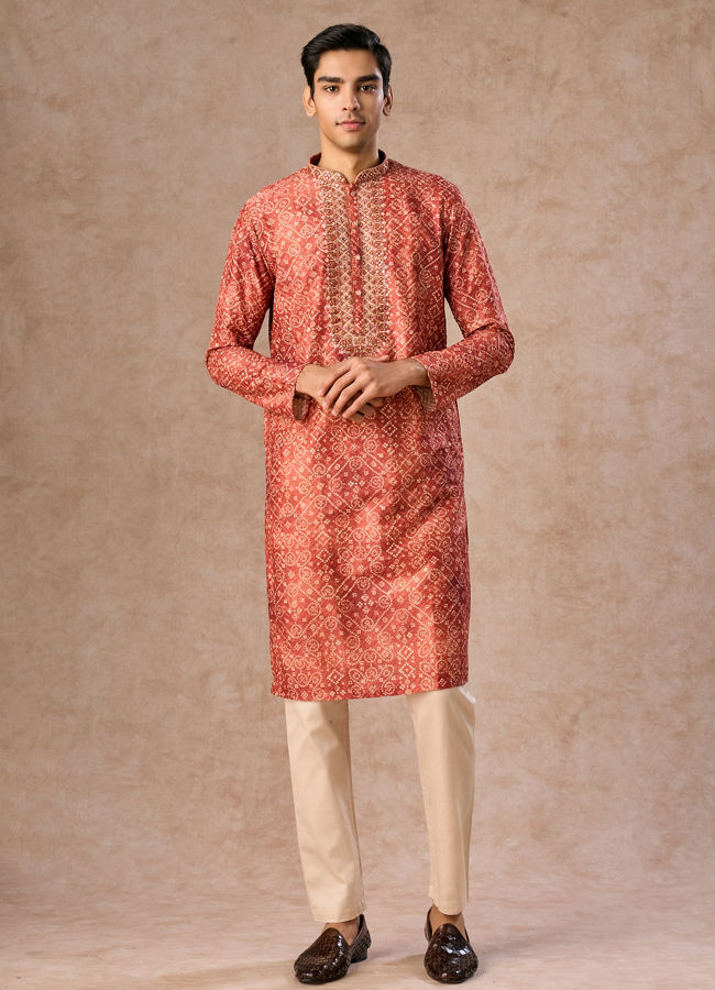 Manyavar Men Rustic Elegance Kurta Pajama