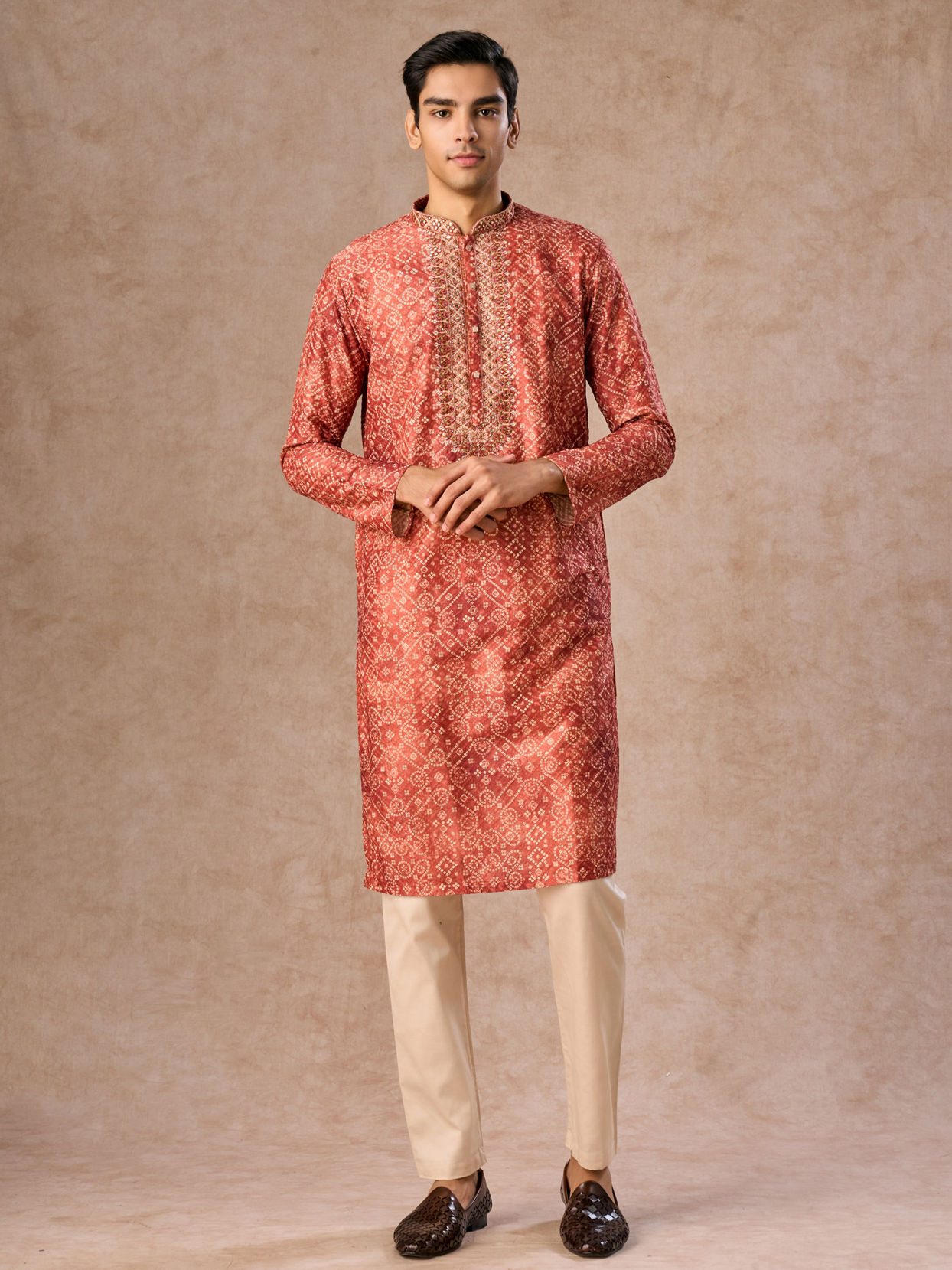 Manyavar Men Rustic Elegance Kurta Pajama
