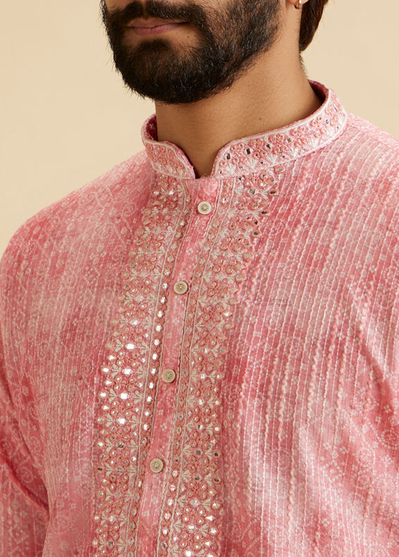Manyavar Men Cherry Blossom Elegance Kurta Pajama