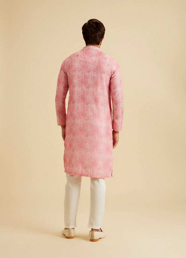 Manyavar Men Cherry Blossom Elegance Kurta Pajama