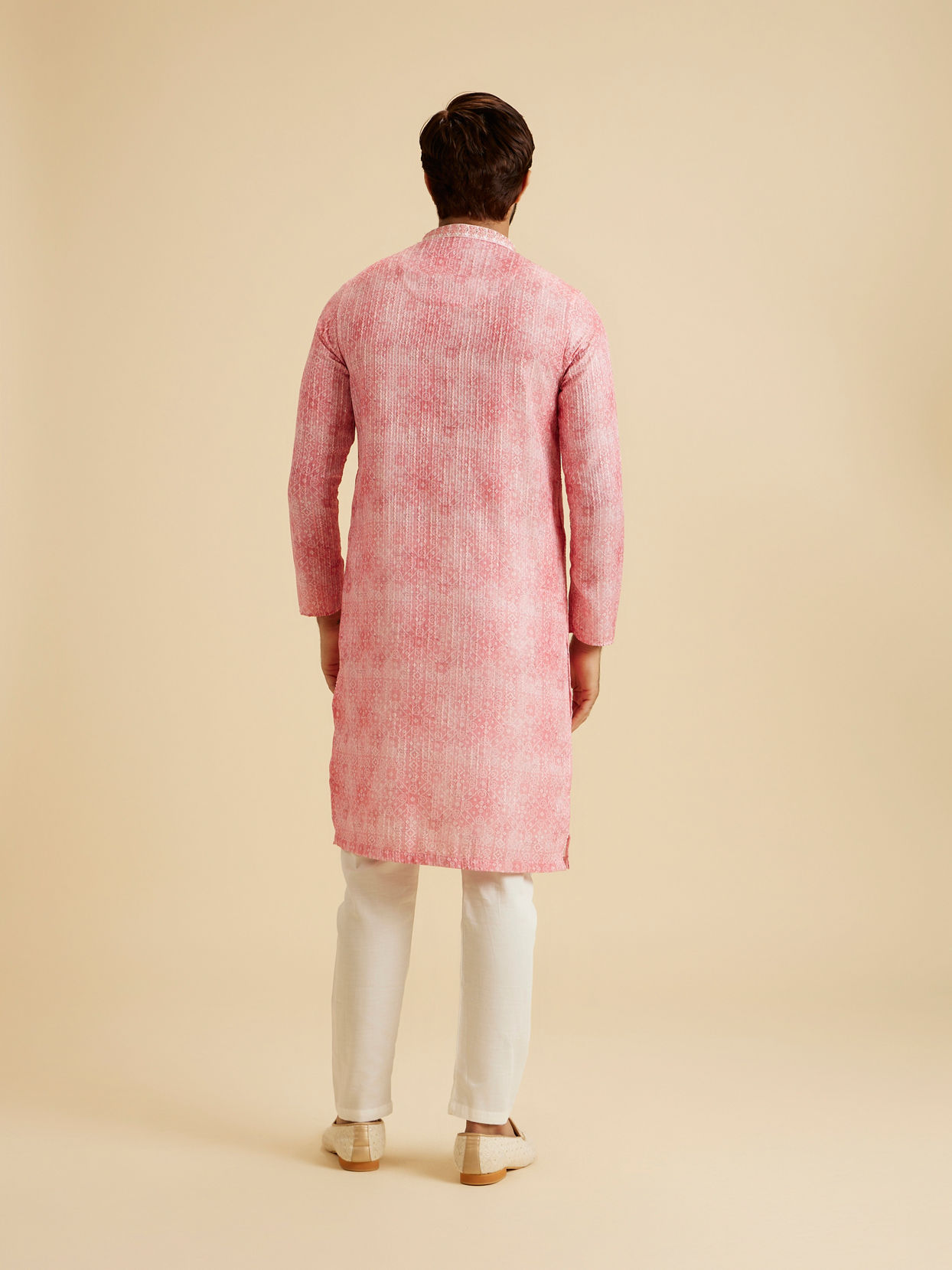 Manyavar Men Cherry Blossom Elegance Kurta Pajama