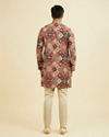 Manyavar Men Vibrant Orange Kurta Pajama