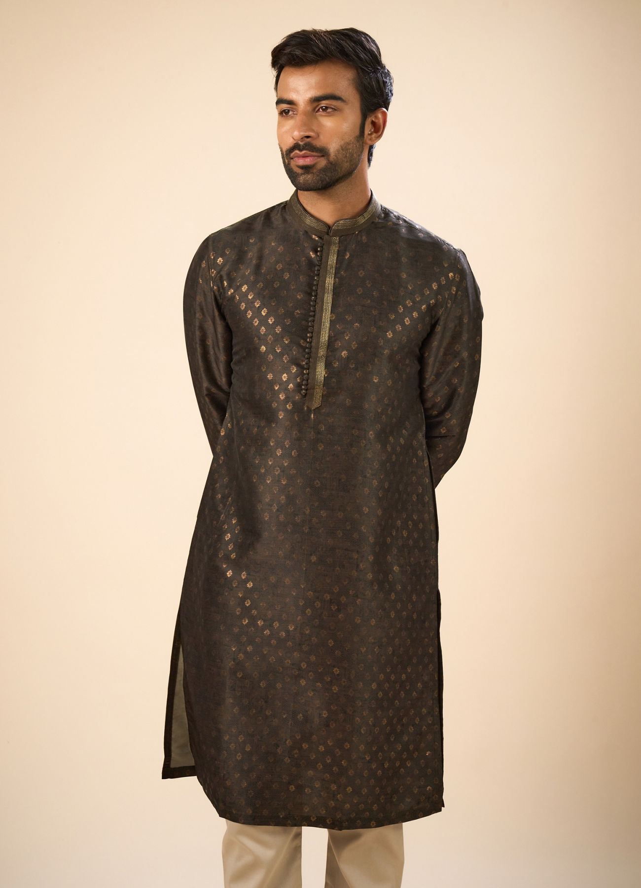 Manyavar Men Emerald Glory Kurta Pajama