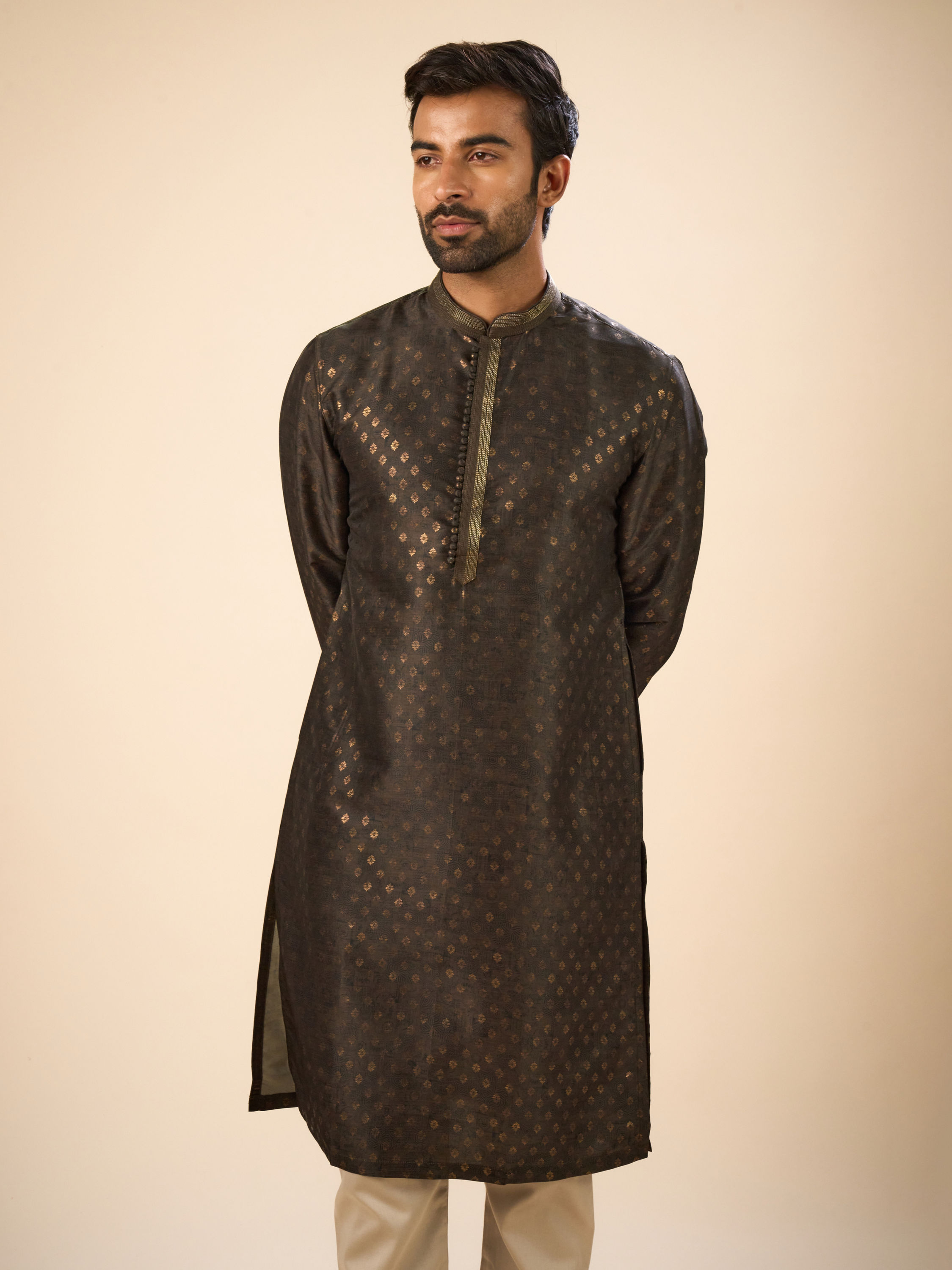 Manyavar Men Emerald Glory Kurta Pajama