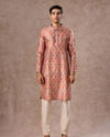 Manyavar Men Beige Classic Kurta Pajama
