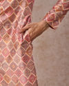 Manyavar Men Beige Classic Kurta Pajama