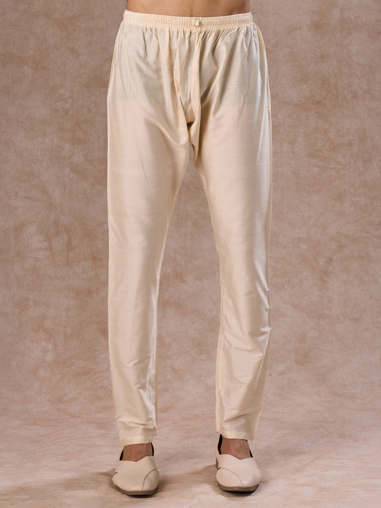 Manyavar Men Beige Classic Kurta Pajama