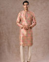 Manyavar Men Elegant Beige Royal Kurta Pajama