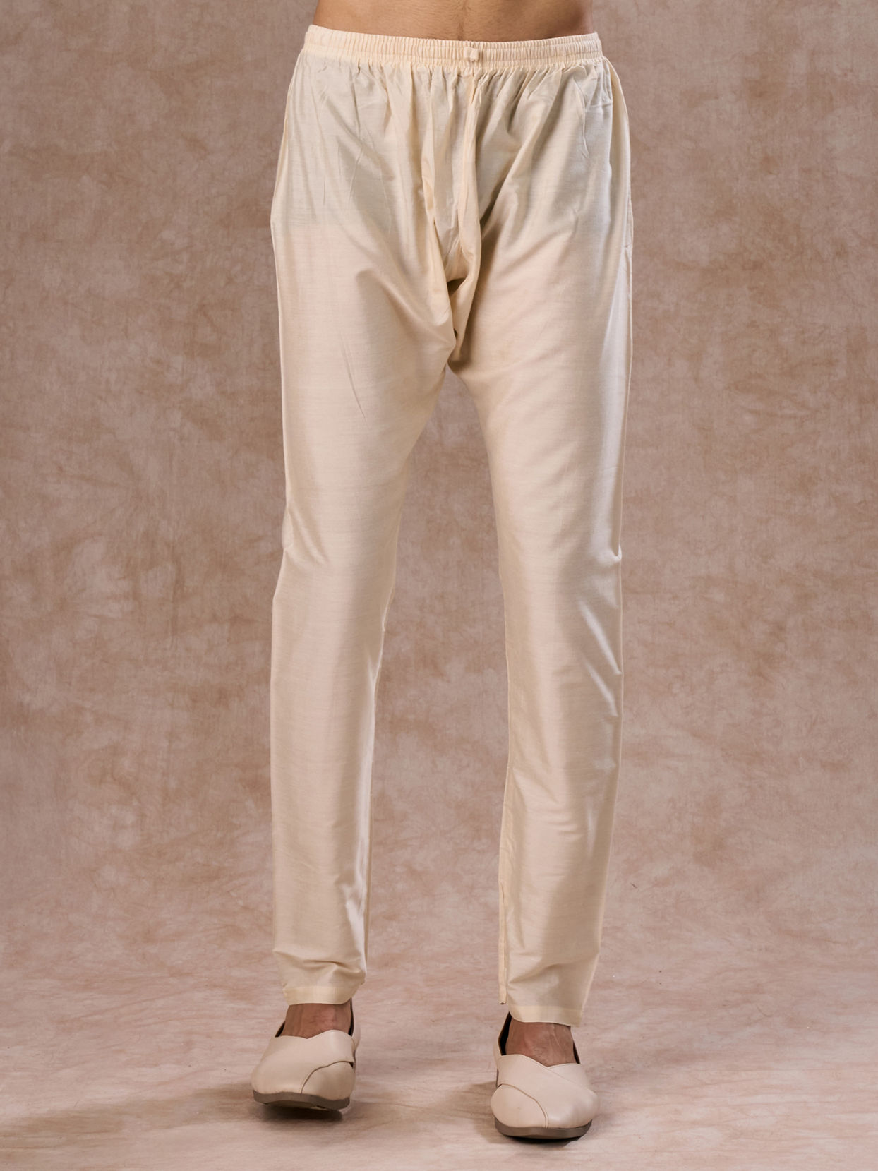 Manyavar Men Elegant Beige Royal Kurta Pajama