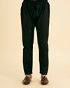 Manyavar Men Black Elegance Satin Kurta Pajama