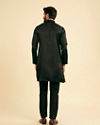 Manyavar Men Black Elegance Satin Kurta Pajama