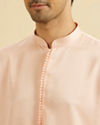Manyavar Men Glowing Pink Satin Kurta Pajama