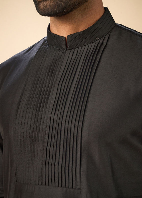Manyavar Men Black Royal Splendor Kurta Pajama