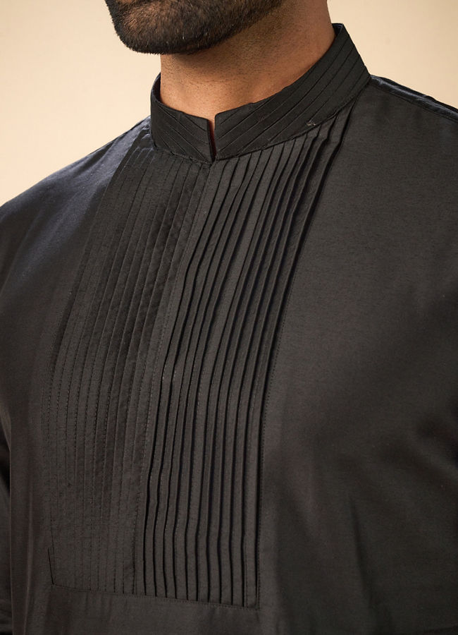 Manyavar Men Black Royal Splendor Kurta Pajama