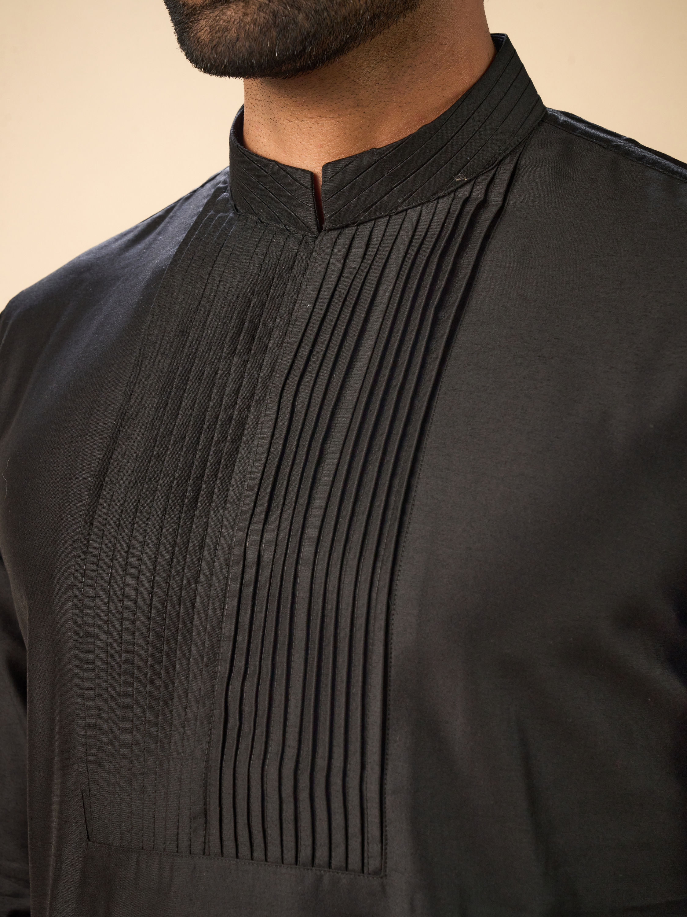 Manyavar Men Black Royal Splendor Kurta Pajama