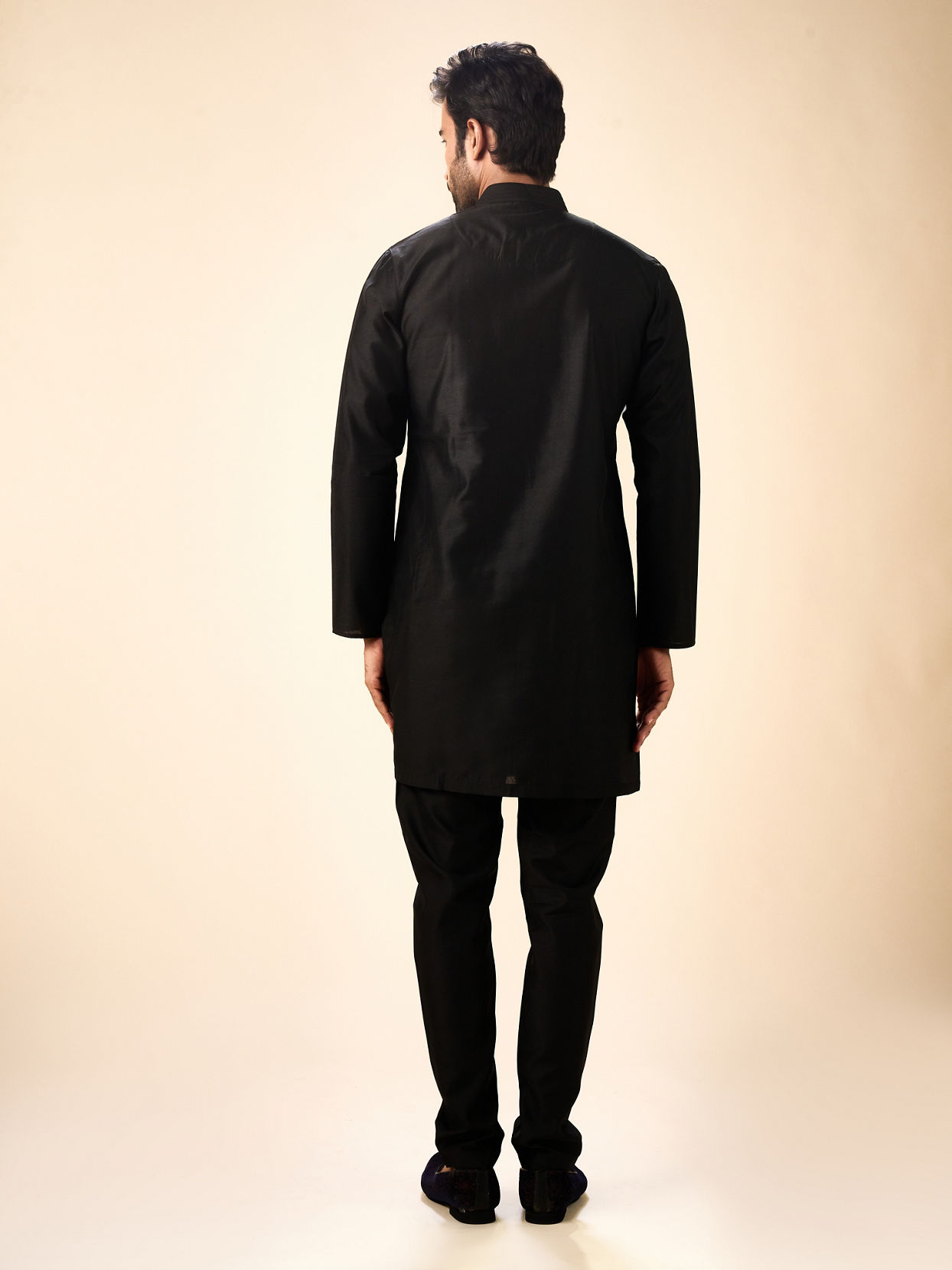 Manyavar Men Black Royal Splendor Kurta Pajama