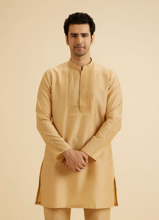 Manyavar Men Fawn Elegance Kurta Pajama