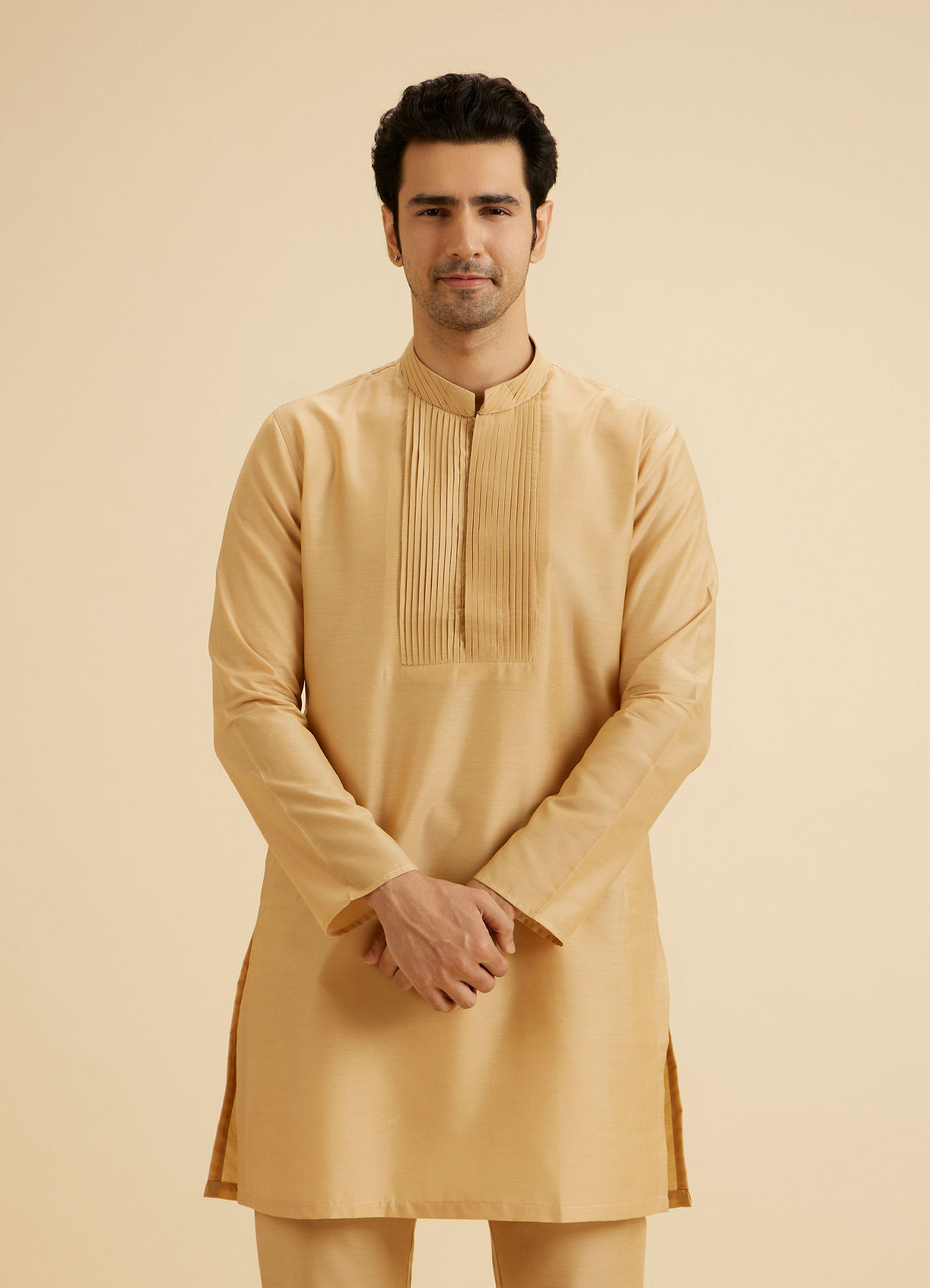 Manyavar Men Fawn Elegance Kurta Pajama