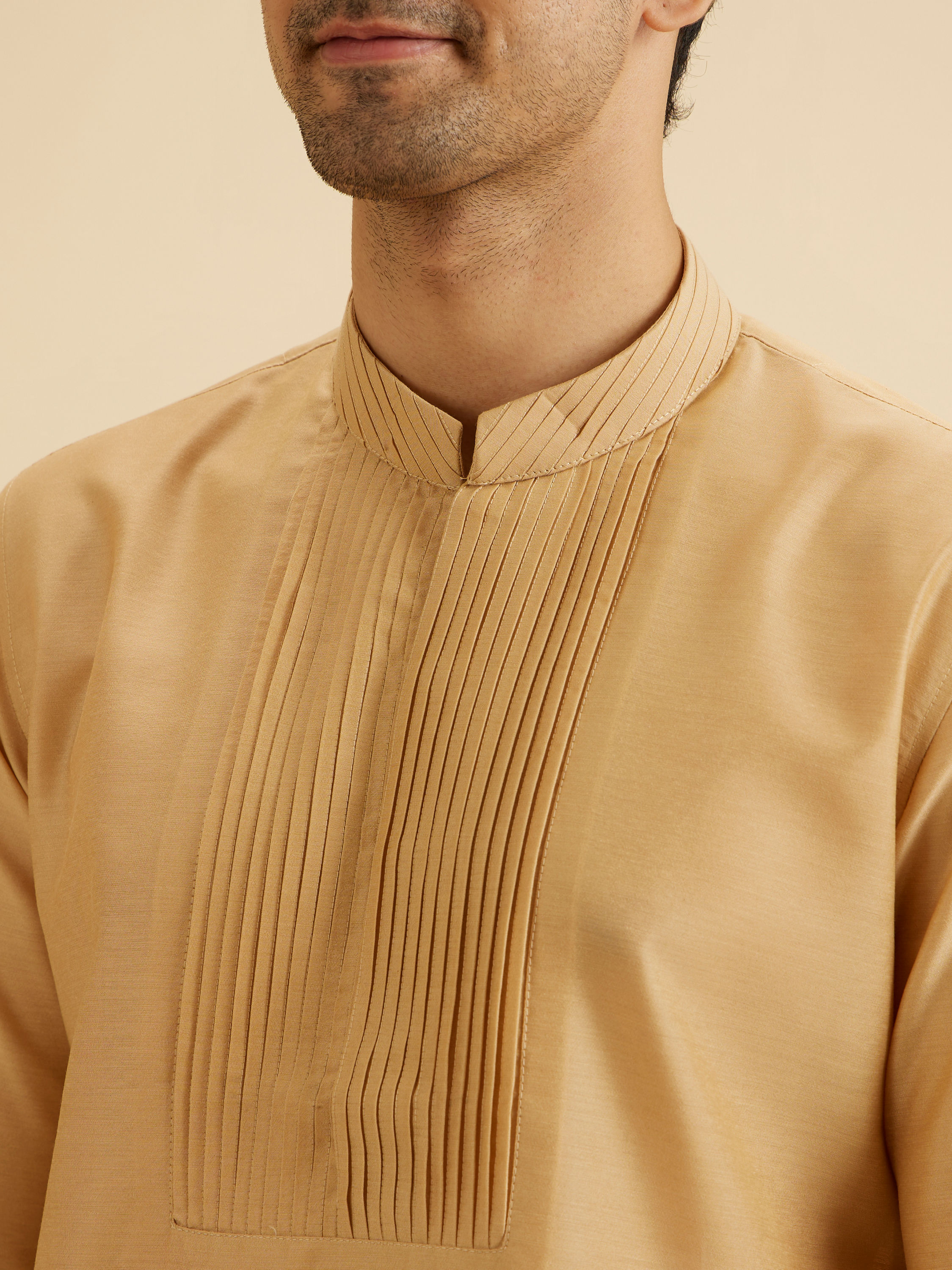 Manyavar Men Fawn Elegance Kurta Pajama