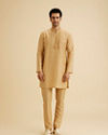 Manyavar Men Fawn Elegance Kurta Pajama