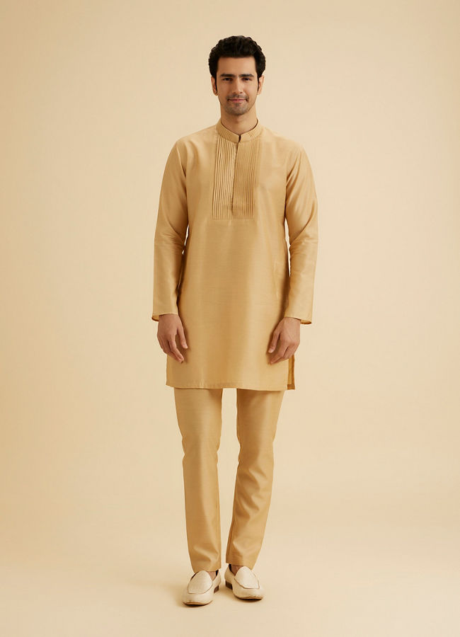 Manyavar Men Fawn Elegance Kurta Pajama